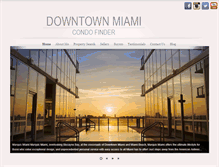 Tablet Screenshot of downtownmiamicondofinder.com